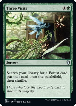Image for Three Visits (837) (CLB) - Magic: The Gathering