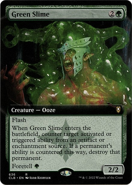 Image for Green Slime (Extended Art) (636) (CLB) - Magic: The Gathering