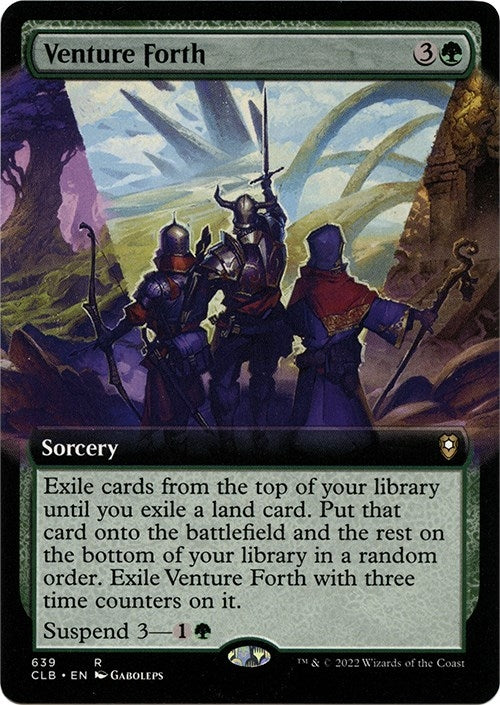 Image for Venture Forth (Extended Art) (639) (CLB) - Magic: The Gathering