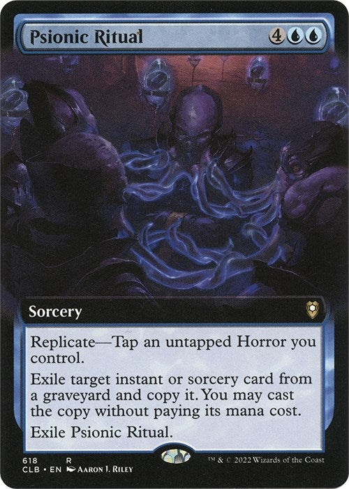 Image for Psionic Ritual (Extended Art) (618) (CLB) - Magic: The Gathering