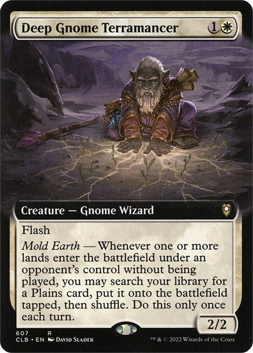 Deep Gnome Terramancer (Extended Art) (607) (CLB)