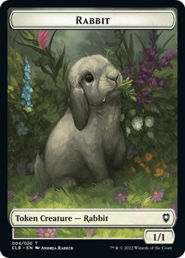 Image for Rabbit Token (4) (CLB) - Magic: The Gathering