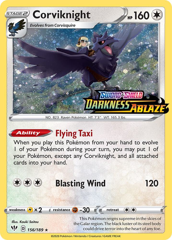 Corviknight - 156/189 (Darkness Ablaze Stamped) (156/189) (MCAP)