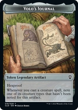 Image for Volo's Journal Token (18) (CLB) - Magic: The Gathering