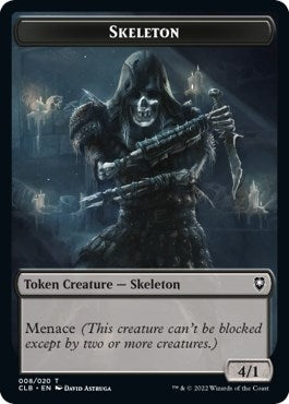 Image for Skeleton Token (8) (CLB) - Magic: The Gathering