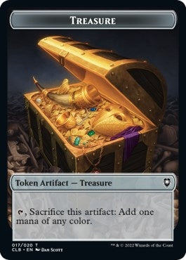 Image for Treasure // Boo Double-Sided Token (17 // 9) (CLB) - Magic: The Gathering