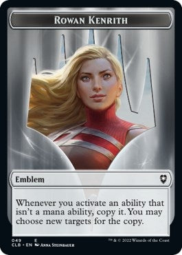Image for Emblem - Rowan Kenrith // Copy Double-Sided Token (49 // 19) (CLB) - Magic: The Gathering