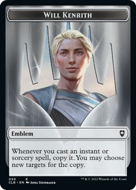 Image for Emblem - Will Kenrith // Copy Double-Sided Token (50 // 19) (CLB) - Magic: The Gathering