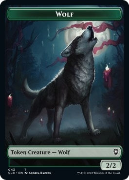 Wolf // Insect Double-Sided Token (43 // 40) (CLB)
