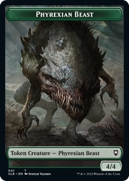 Image for Phyrexian Beast // Wurm Double-Sided Token (41 // 44) (CLB) - Magic: The Gathering