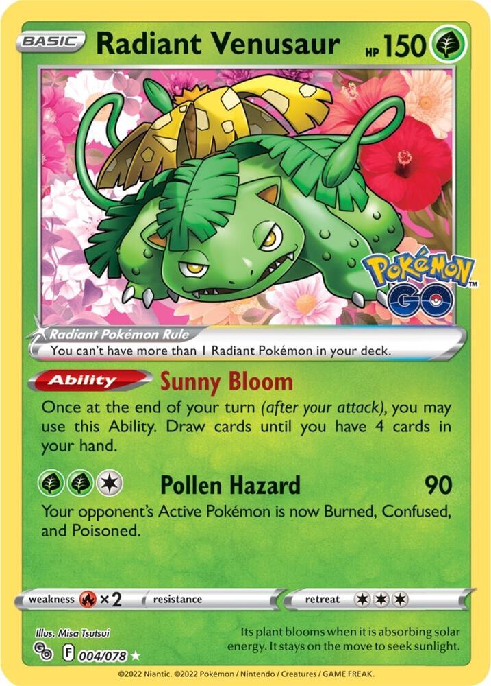 Radiant Venusaur (004/078) (PGO)