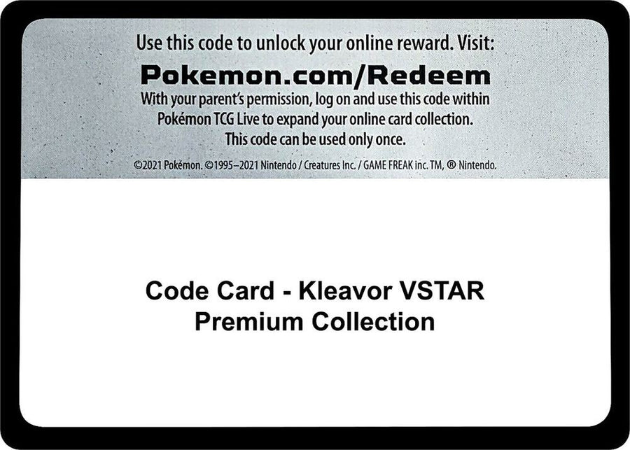 Code Card - Kleavor VSTAR Premium Collection (MCAP)
