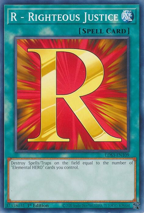 R - Righteous Justice (LDS3-EN109) (LDS3)