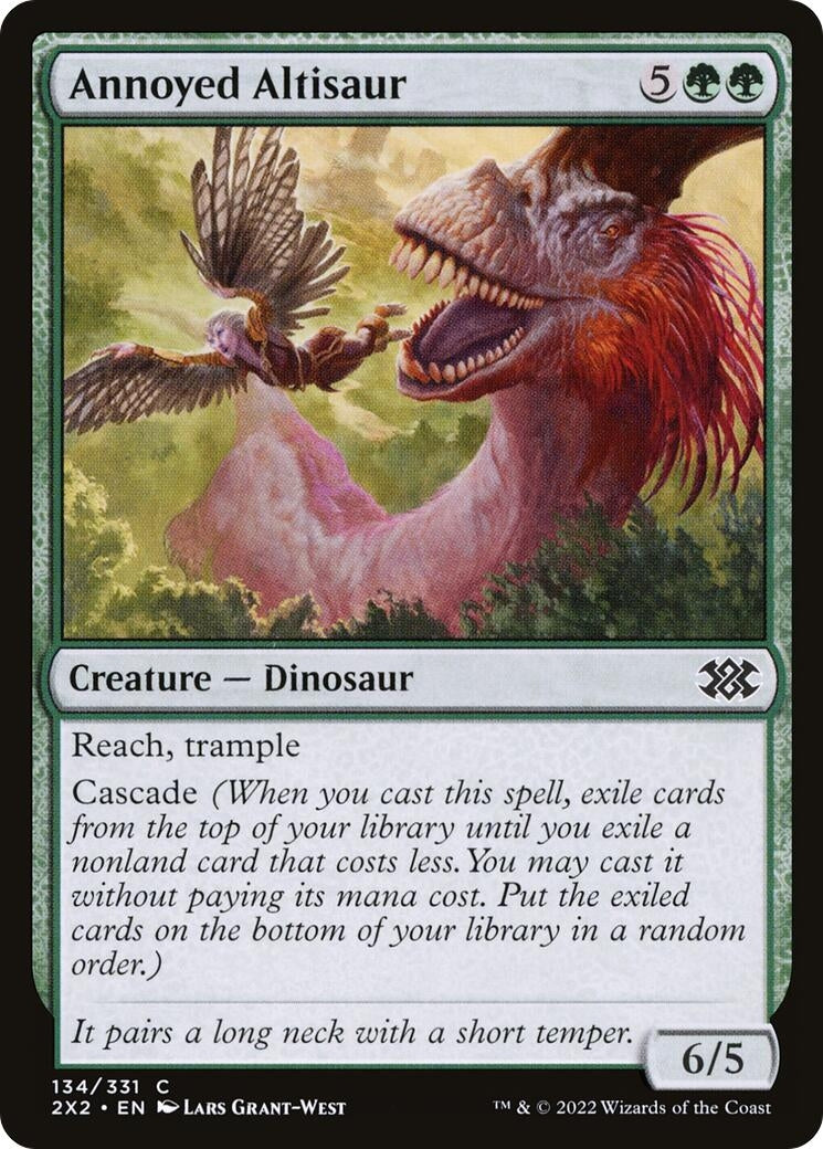 Image for Annoyed Altisaur (134) (2X2) - Magic: The Gathering