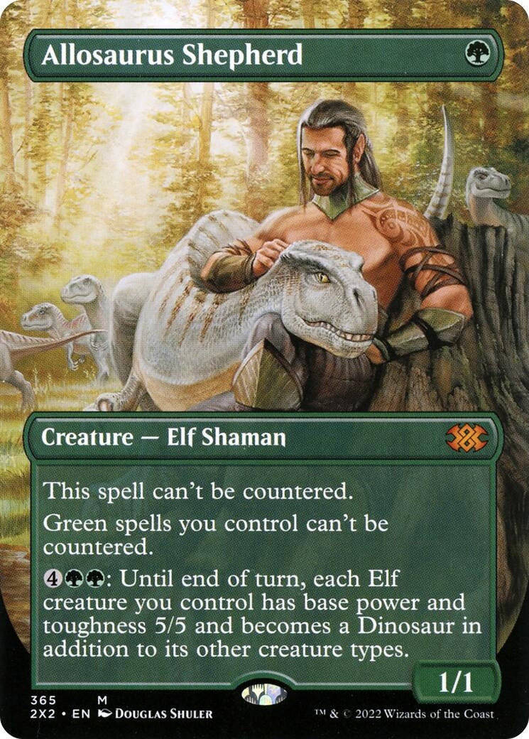 Image for Allosaurus Shepherd (Borderless) (365) (2X2) - Magic: The Gathering