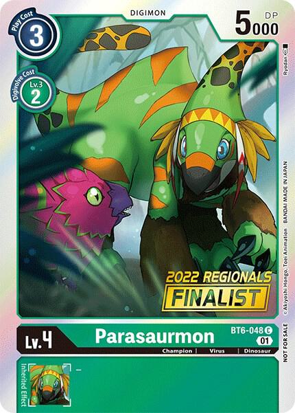 Parasaurmon (2022 Championship Online Regional) [Online Finalist] (BT6-048 C) (BT-06)