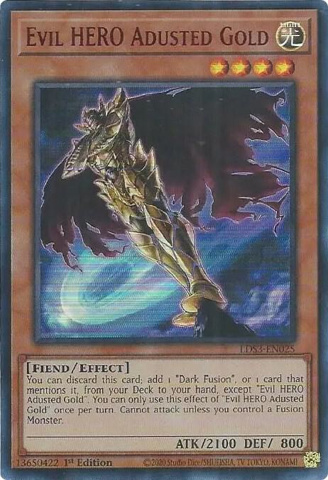 Evil HERO Adusted Gold (Red) (LDS3-EN025) (LDS3)
