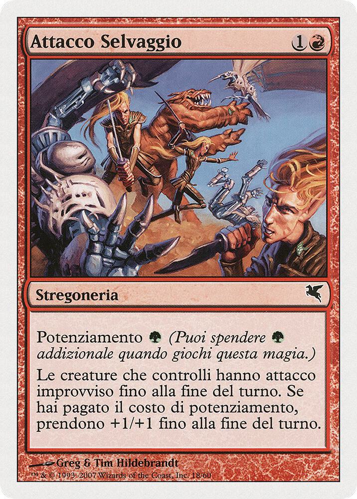 Savage Offensive (Italian) - "Attacco Selvaggio" (D18) (PSAL)