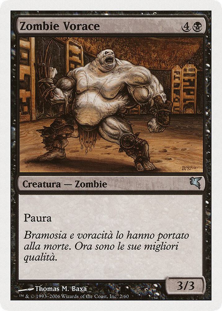 Gluttonous Zombie (Italian) - "Zombie Vorace" (F2) (PSAL)