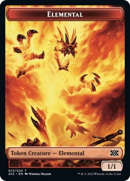 Elemental // Knight Double-Sided Token (13 // 5) (2X2)