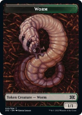 Worm // Vampire Double-Sided Token (20 // 9) (2X2)