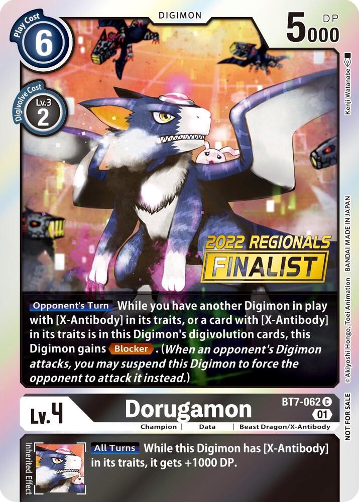 Dorugamon (2022 Championship Offline Regional) [Online Finalist] (BT7-062 C) (BT-07)