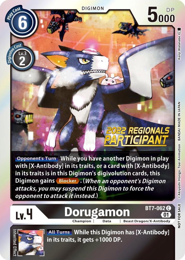 Dorugamon (2022 Championship Offline Regional) [Online Participant] (BT7-062 C) (BT-07)