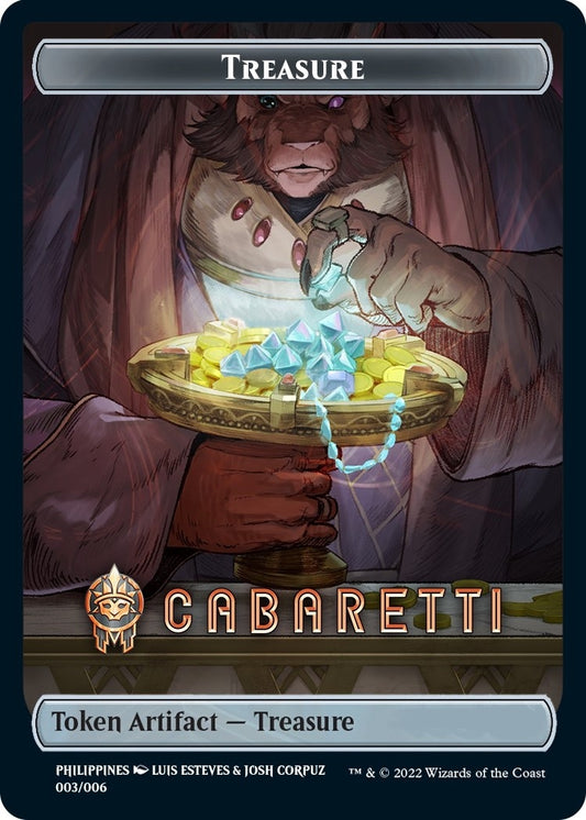 Image for Treasure Token (Cabaretti) [SEA Exclusive] (3) (SNC) - Magic: The Gathering