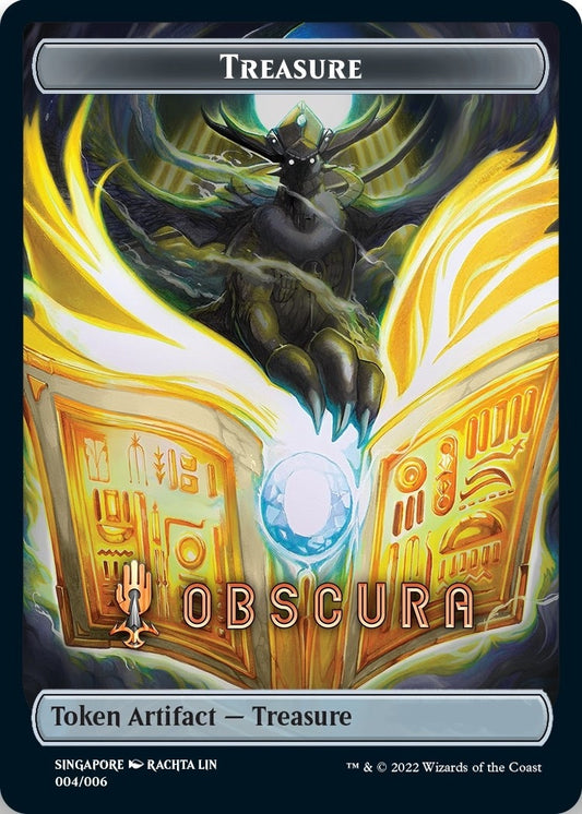 Image for Treasure Token (Obscura) [SEA Exclusive] (4) (SNC) - Magic: The Gathering