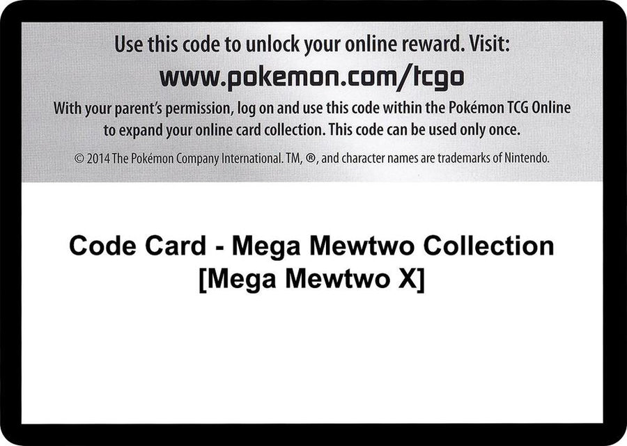 Code Card - Mega Mewtwo Collection [Mega Mewtwo X] (BKT)