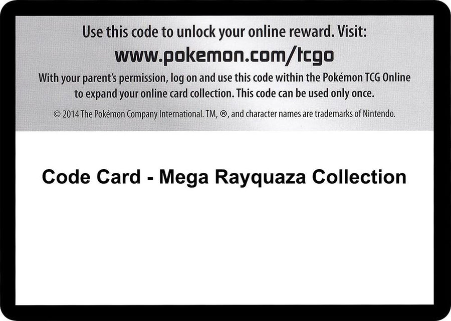 Code Card - Mega Rayquaza Collection (ROS)