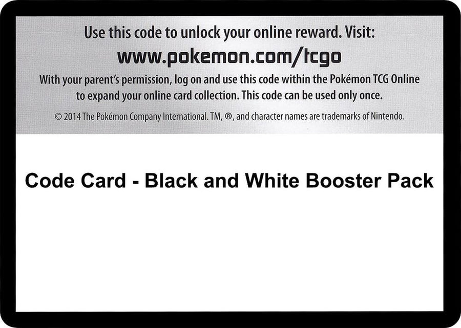 Code Card - Black and White Booster Pack (BLW)