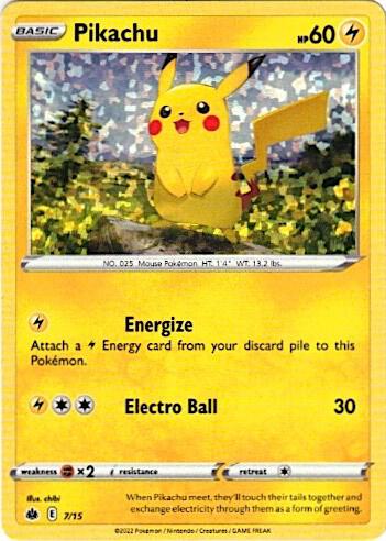 Pikachu - 7/15 (007/015) (M22)