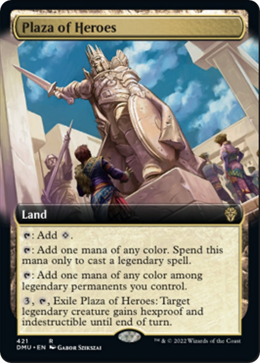 Image for Plaza of Heroes (Extended Art) (421) (DMU) - Magic: The Gathering