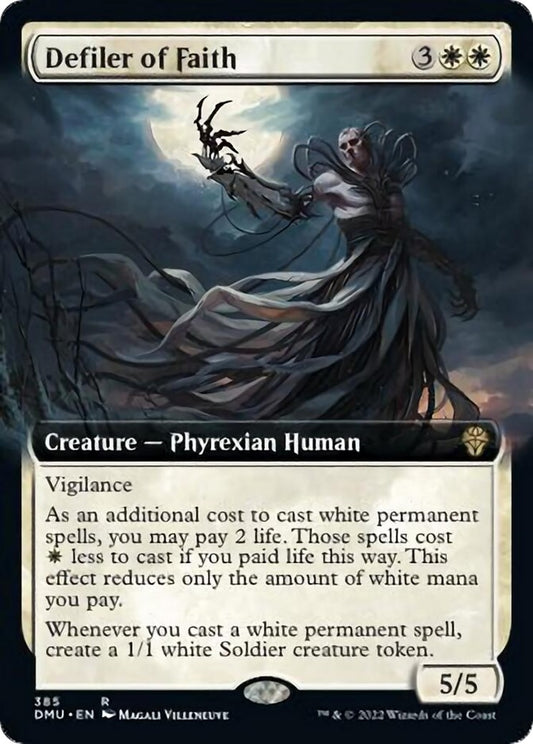 Image for Defiler of Faith (Extended Art) (385) (DMU) - Magic: The Gathering