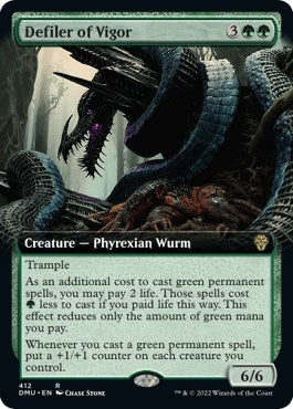 Image for Defiler of Vigor (Extended Art) (412) (DMU) - Magic: The Gathering