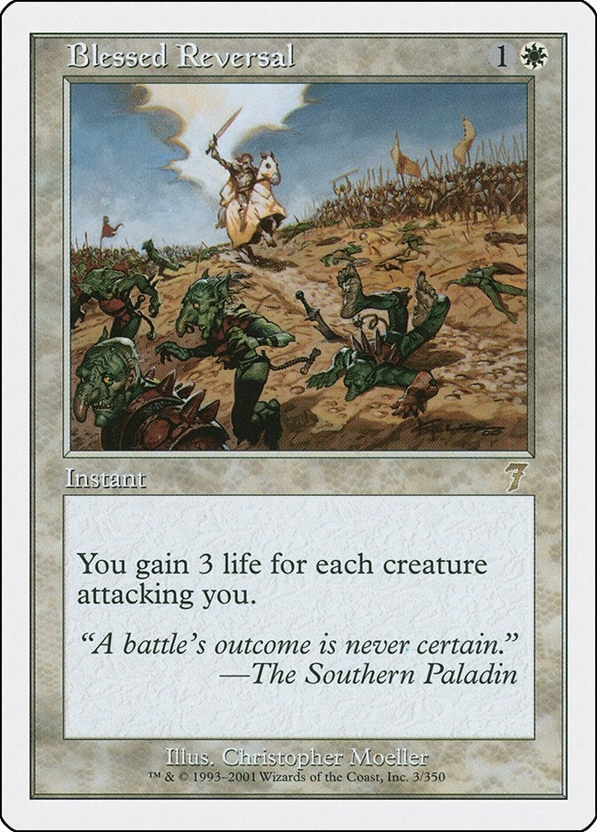 Image for Blessed Reversal (3) (7ED) - Magic: The Gathering