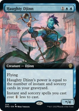 Image for Haughty Djinn (Extended Art) (394) (DMU) - Magic: The Gathering
