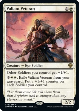 Image for Valiant Veteran (38) (DMU) - Magic: The Gathering
