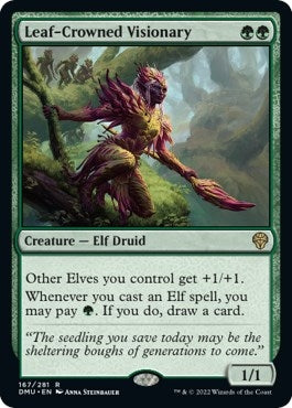Image for Leaf-Crowned Visionary (167) (DMU) - Magic: The Gathering