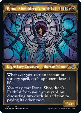 Rona, Sheoldred's Faithful (Textured Foil) (356) (DMU)
