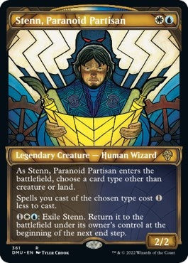 Stenn, Paranoid Partisan (Textured Foil) (361) (DMU)