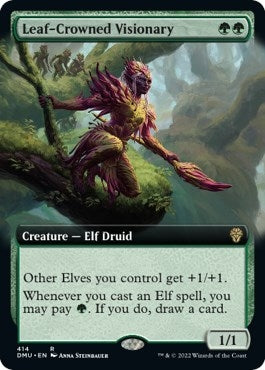 Leaf-Crowned Visionary (Extended Art) (414) (DMU)