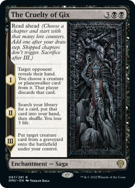 Image for The Cruelty of Gix (87) (DMU) - Magic: The Gathering