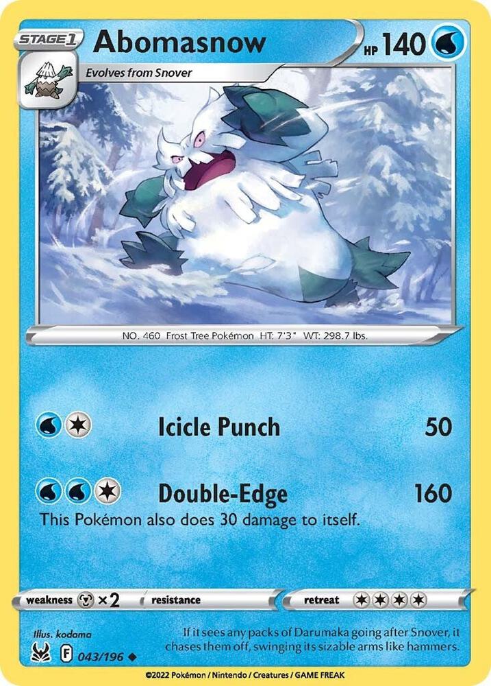 Abomasnow (043/196) (SWSH11)
