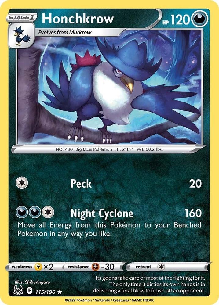 Honchkrow (115/196) (SWSH11)