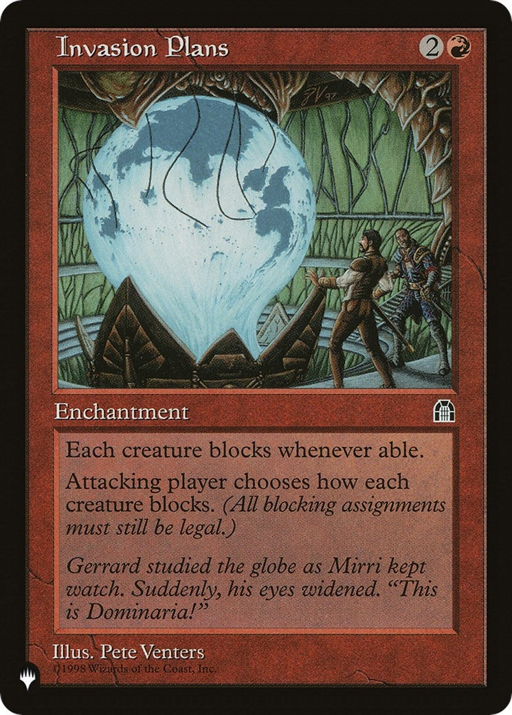 Invasion Plans (LIST)