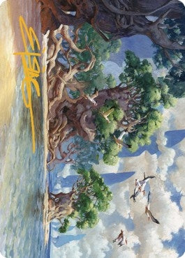 Yavimaya Coast Art Card (Gold-Stamped Signature) (61) (ASDMU)