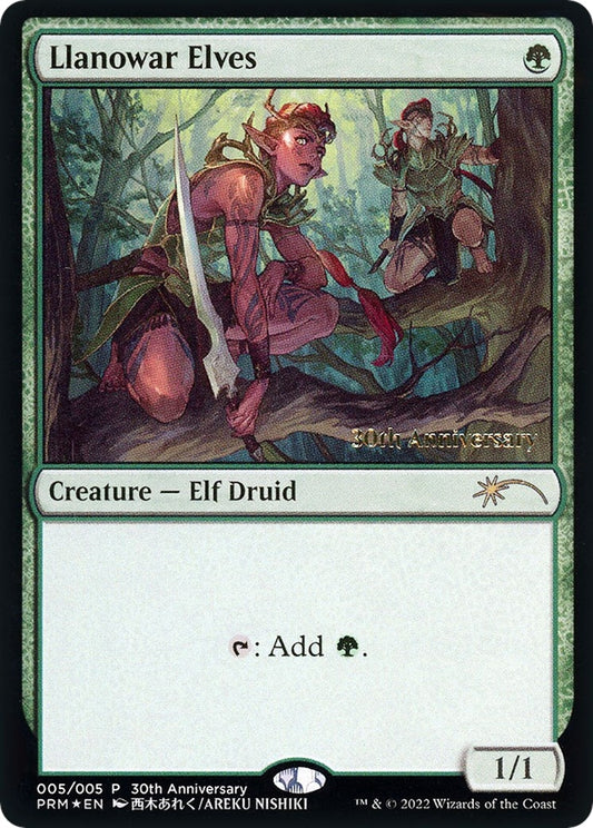 Image for Llanowar Elves (5) (30A-P) - Magic: The Gathering