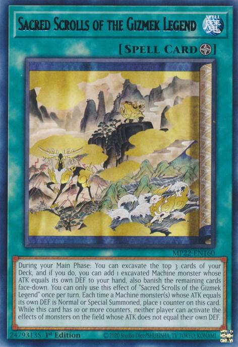 Sacred Scrolls of the Gizmek Legend (MP22-EN160) (MP22)